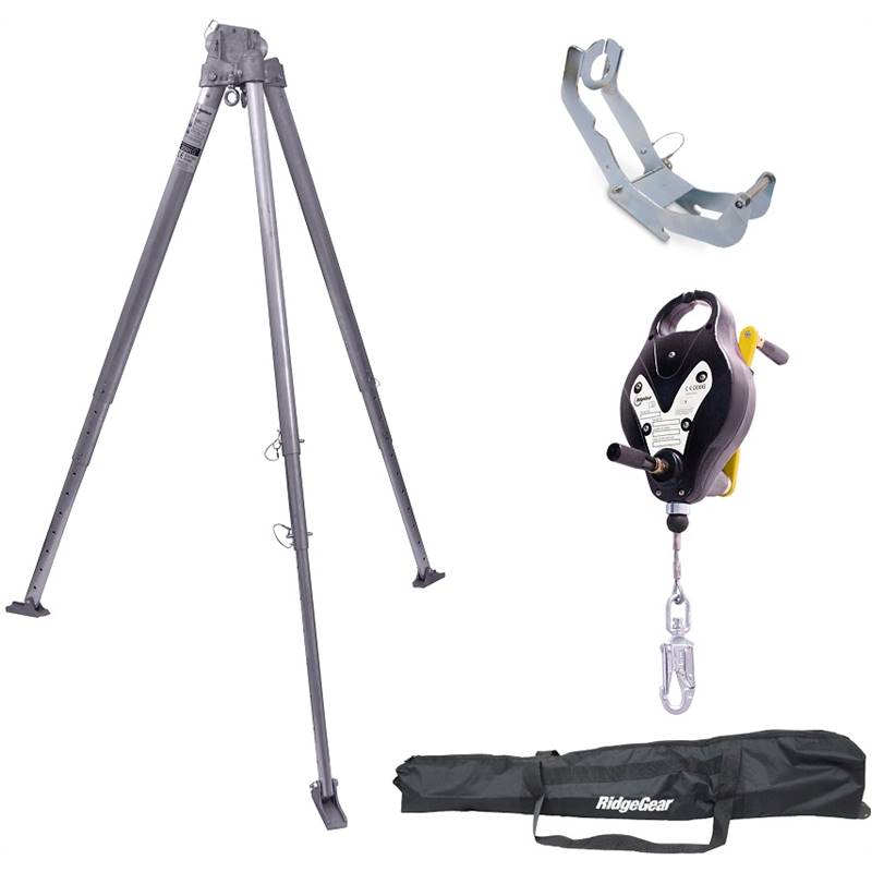 Driepoot met reddingslier Ridgegear 3
