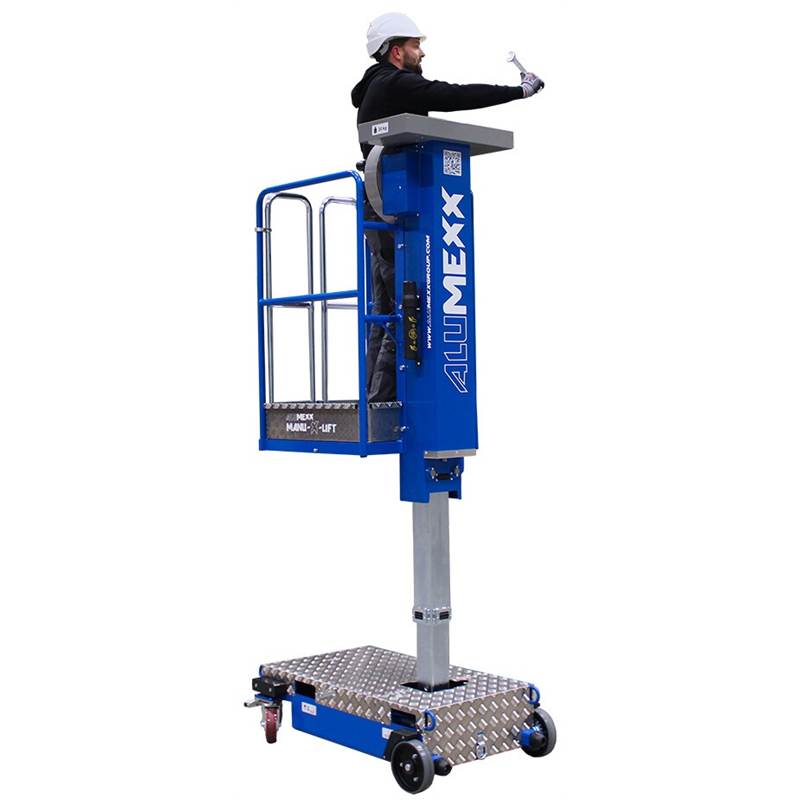 Manu-x-lift personenlift 4.1 Meter werkhoogte