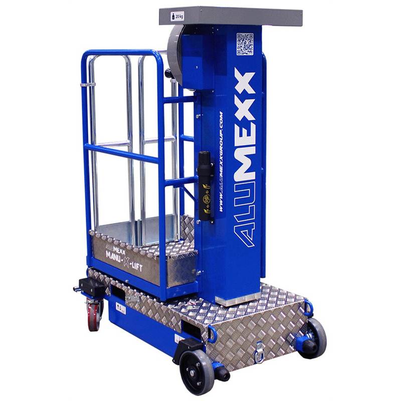 Manu-x-lift personenlift 4.1 Meter werkhoogte