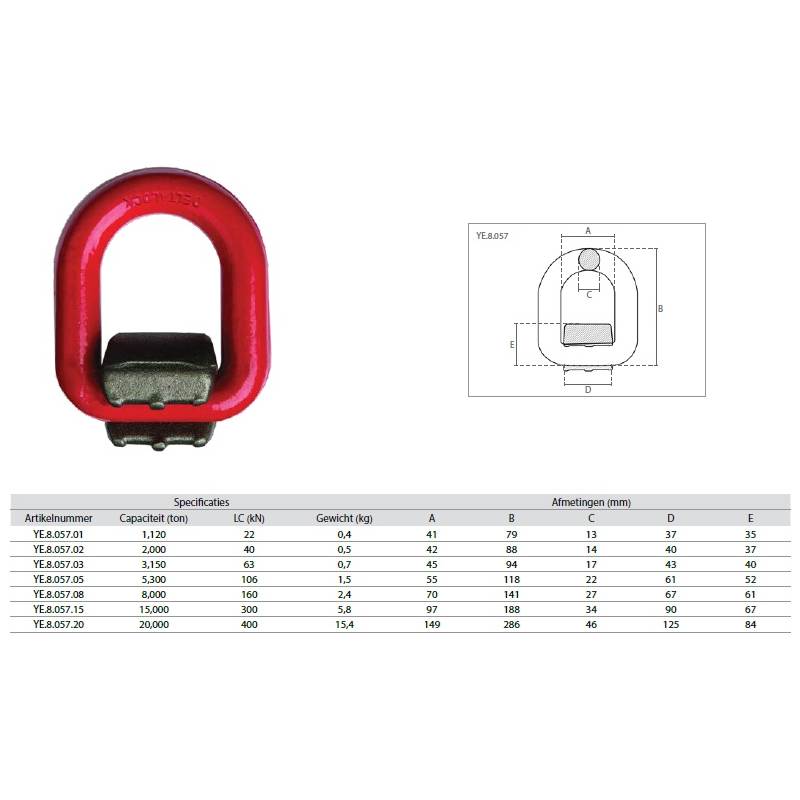 DELTALOCK Grade 80 Aanlasoog
