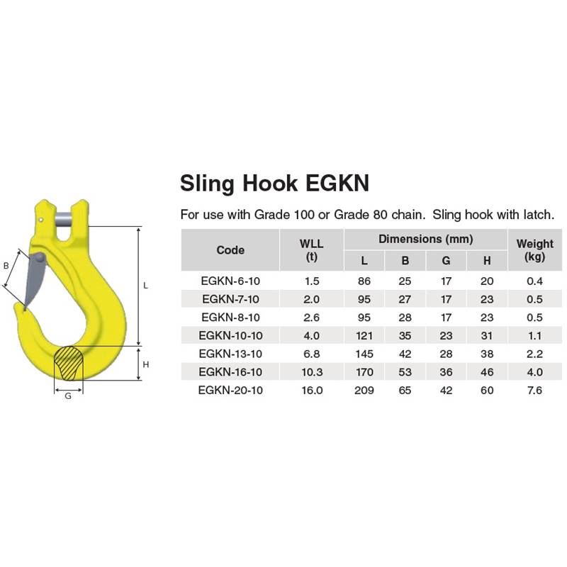 EGKN gaffelhaak